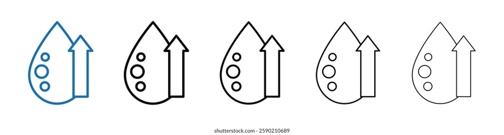 High cholesterol icon Outline vector logo for web ui