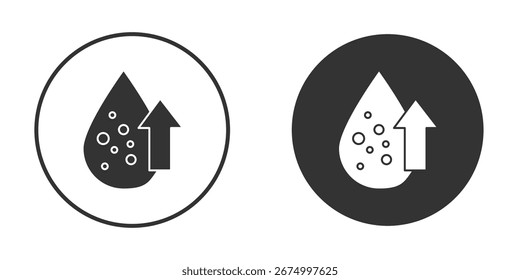 High cholesterol icon pictogram. Vector outline illustration isolated on white background.