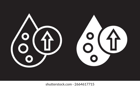 High cholesterol icon set in black glyph style. silhouette collection vector illustration. icon vector outline set illustration sign, High cholesterol icon set in black glyph style. silhouette collect