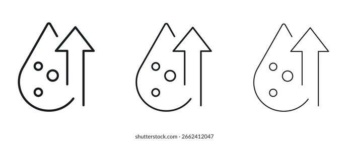 High cholesterol icon simple line design - Simple Vector Illustration