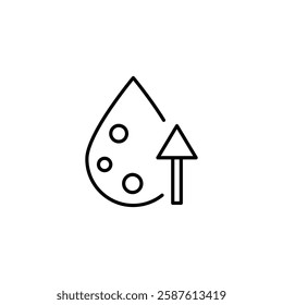 High Cholesterol Icon, simple trendy style illustration for web and app..eps
