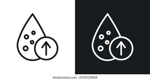 High cholesterol icons set vectors on white background.