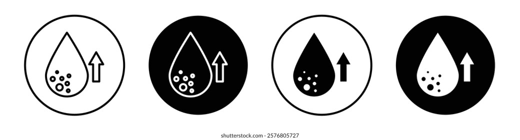 High cholesterol icons vector pack for web designs