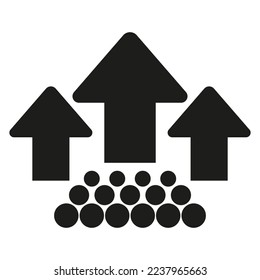 Icono de niveles altos de colesterol. Colesterol en arteria, ilustración vectorial