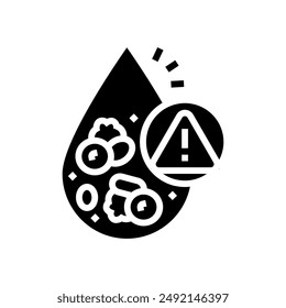 high cholesterol obesity overweight glyph icon vector. high cholesterol obesity overweight sign. isolated symbol illustration