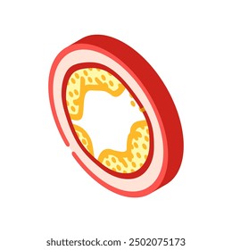 high cholesterol obesity overweight isometric icon vector. high cholesterol obesity overweight sign. isolated symbol illustration