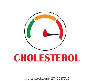 high cholesterol, scale, measurement, icon, isolate, on a white background,