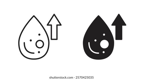 High cholesterol vector web icons set