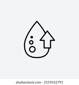 High cholesterolline vector icon. EPS 10