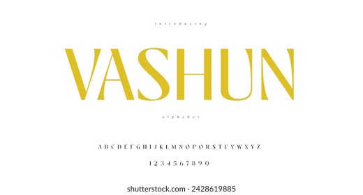 High class Brand Fashion Alphabet Serif Font

