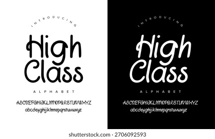 Elegante, stilvolle High-Class-Schriftart