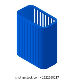 High clothes basket icon. Isometric of high clothes basket vector icon for web design isolated on white background