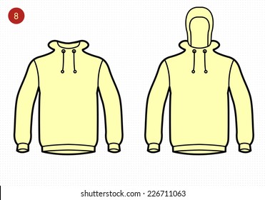 High collar windy jacket with hoodie