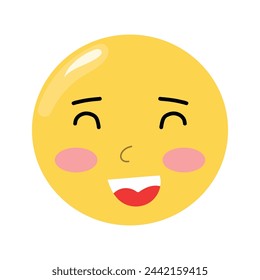 high collection yellow sticker emoticon