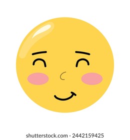 high collection yellow sticker emoticon