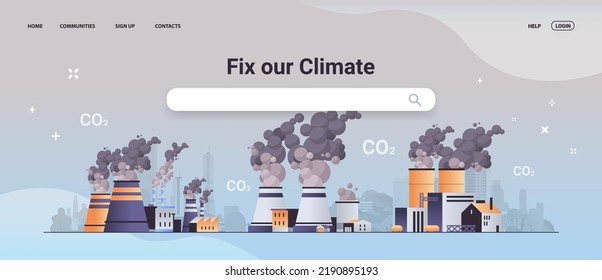 high concrete chimney emits CO2 and dangerous fumes presence of carbon dioxide gas in atmosphere co2 reduction