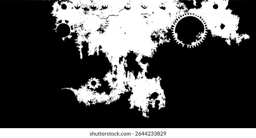 Textura de tinta do Grunge abstrato de alto contraste