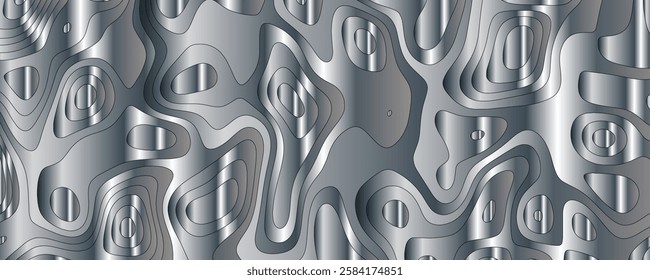 High contrast abstract visual with dynamic interwoven lines and maze-like structures
