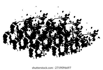 High contrast black abstract ink splatter texture on a clean white background. This grunge style paint splash design is ideal for modern graphic design, posters, branding, typography backgrounds.