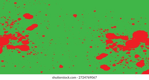 Alto Contraste Preto Splatter no Fundo Azul Sólido