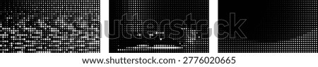 High contrast black and white dot array creating complex textures for various print projects.