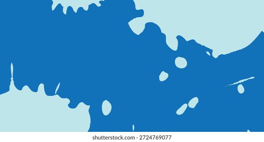 Alto contraste azul Splatter no fundo azul claro