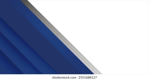 Rayas brillantes de alto contraste azul y blanco. Diseño de Anuncio gráfico de tecnología Abstractas. Antecedentes corporativos de Vector