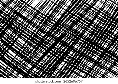 High Contrast Dense Ink Grid Texture for Grunge Background and Urban Design