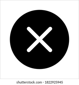 High contrast dialog close, close button-vektor icon