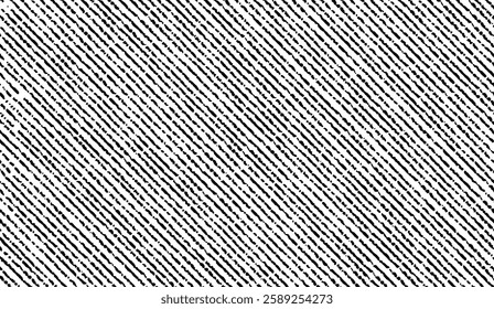 High Contrast Distorted Stripes Illustration, a Monochrome Vector Graphic for Modern Design and Abstract Visuals with a Dynamic Diagonal Pattern