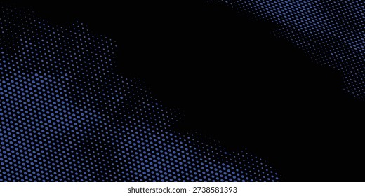 High Contrast Electric Blue Retro Pattern with Gradient Dot Texture