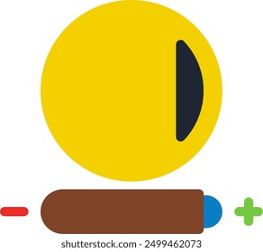 High contrast Flat Vector Icon Design