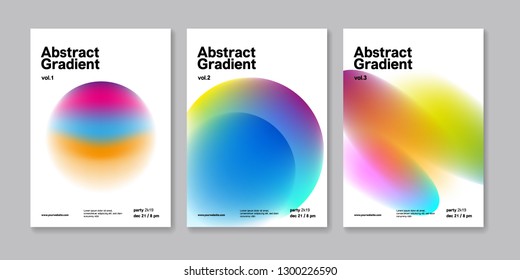 High Contrast Gradient Abstract Minimal Poster Template