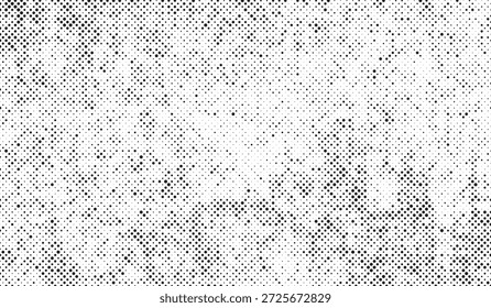 High contrast grunge halftone texture in black and white, ideal for abstract backgrounds, posters, vintage prints, and digital overlays.