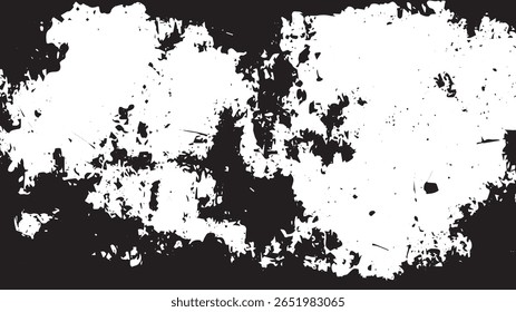 High Contrast Grunge Texture with Distressed Edges and Grungy Debris Overlay
