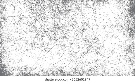 Vetor de textura grunge de alto contraste Vetor de esboço de sobreposição grunge mínimo