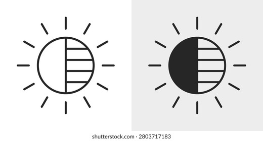 High Contrast Icon represents enhanced visibility and accessibility.