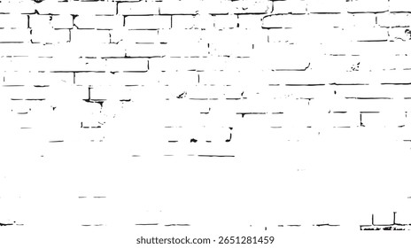 a high contrast image of a white brick wall with a distressed texture and visible cracks and imperfections