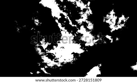 High Contrast Monochrome Sky Cloudscape Weather Element Graphic