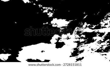 High Contrast Monochrome Sky Cloudscape Weather Element Graphic