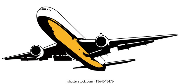 High contrast plane.