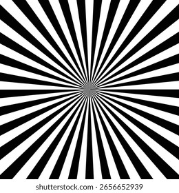 High Contrast Radial Sunburst Pattern