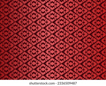 Fondo de rayas brillantes rojas y negras de alto contraste. Lujoso adorno de batik. Resumen de diseño gráfico de pancartas. Antecedentes corporativos vectores.