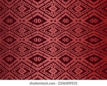 Fondo de rayas brillantes rojas y negras de alto contraste. Lujoso adorno de batik. Resumen de diseño gráfico de pancartas. Antecedentes corporativos vectores.