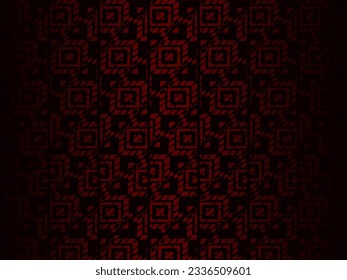 Fondo de rayas brillantes rojas y negras de alto contraste. Lujoso adorno de batik. Resumen de diseño gráfico de pancartas. Antecedentes corporativos vectores.