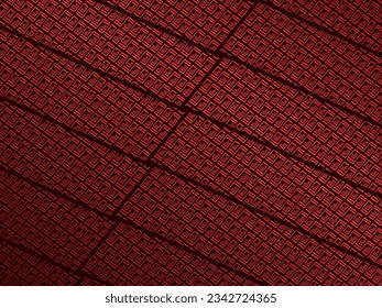 High contrast red and black glossy stripes background. Abstract technology graphic banner design. Vector corporate background.