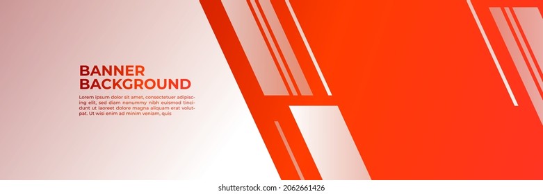 Bandas rojas y blancas de alto contraste. Resumen del diseño de banner gráfico de tecnología. Antecedentes corporativos del vector
