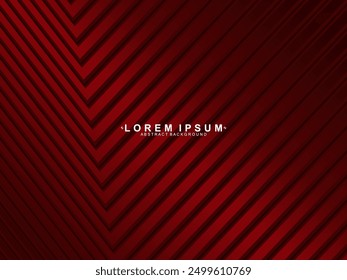 Fondo de rayas rojas degradadas brillantes de alto contraste. Fondo rojo con patrón moderno. Diseño de Anuncio gráfico de tecnología Abstractas. Antecedentes corporativos de Vector.