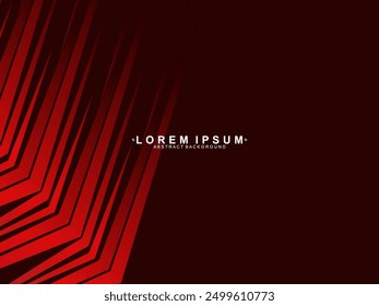 Fondo de rayas rojas degradadas brillantes de alto contraste. Fondo rojo con patrón moderno. Diseño de Anuncio gráfico de tecnología Abstractas. Antecedentes corporativos de Vector.