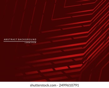 Fondo de rayas rojas degradadas brillantes de alto contraste. Fondo rojo con patrón moderno. Diseño de Anuncio gráfico de tecnología Abstractas. Antecedentes corporativos de Vector.